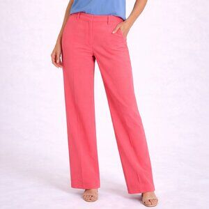 NWT A.L.C. Coral Pink Straight Leg Tailored Pants Women Size 12 Lined Designer
